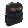 A1 Luggage 17 in. U Series Logan Nylon Two-Tone Dual-Compartment Laptop & Tablet Backpack, Black A12611592